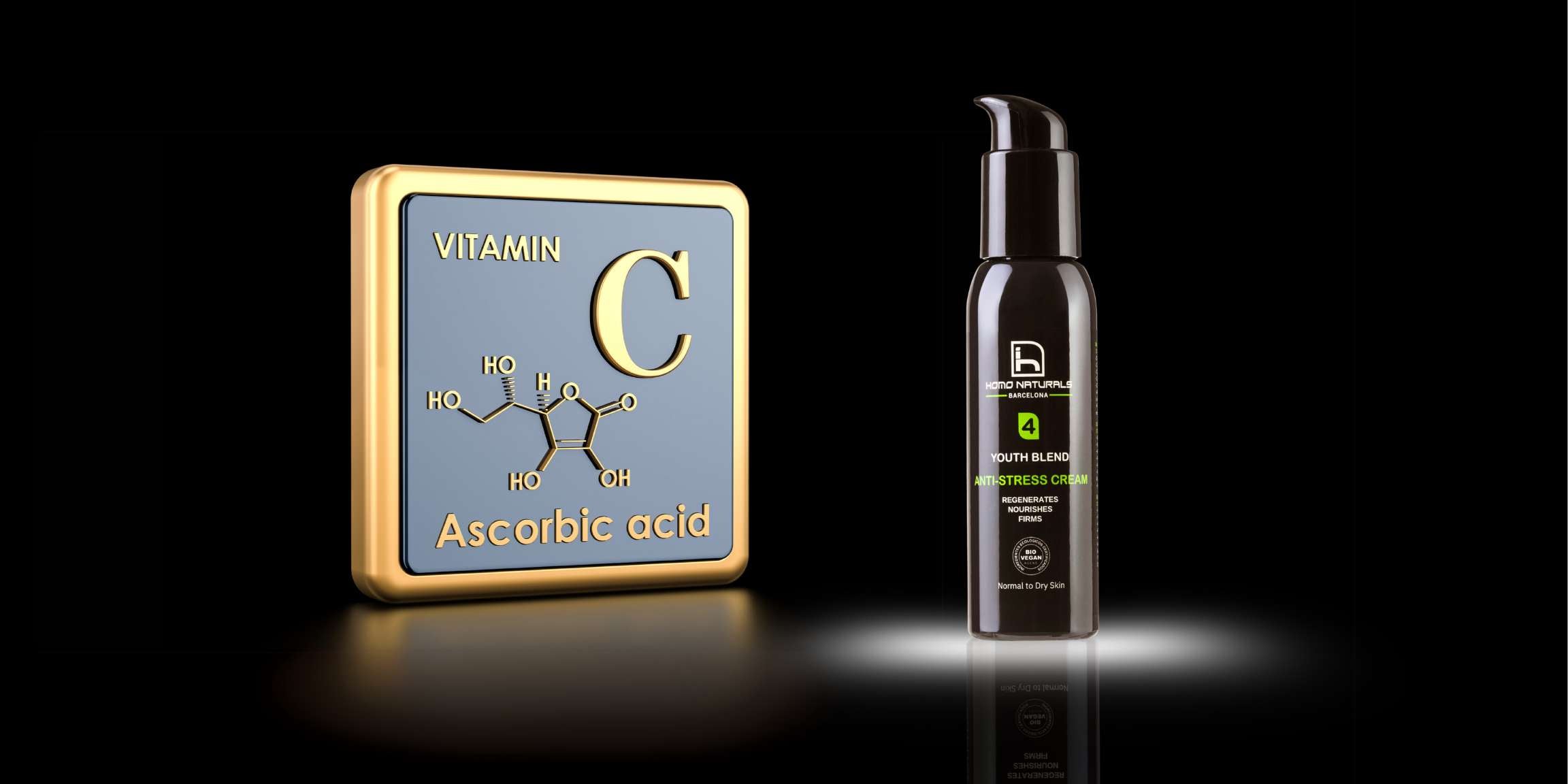 Crema antiarrugas hombre con Vitamina C