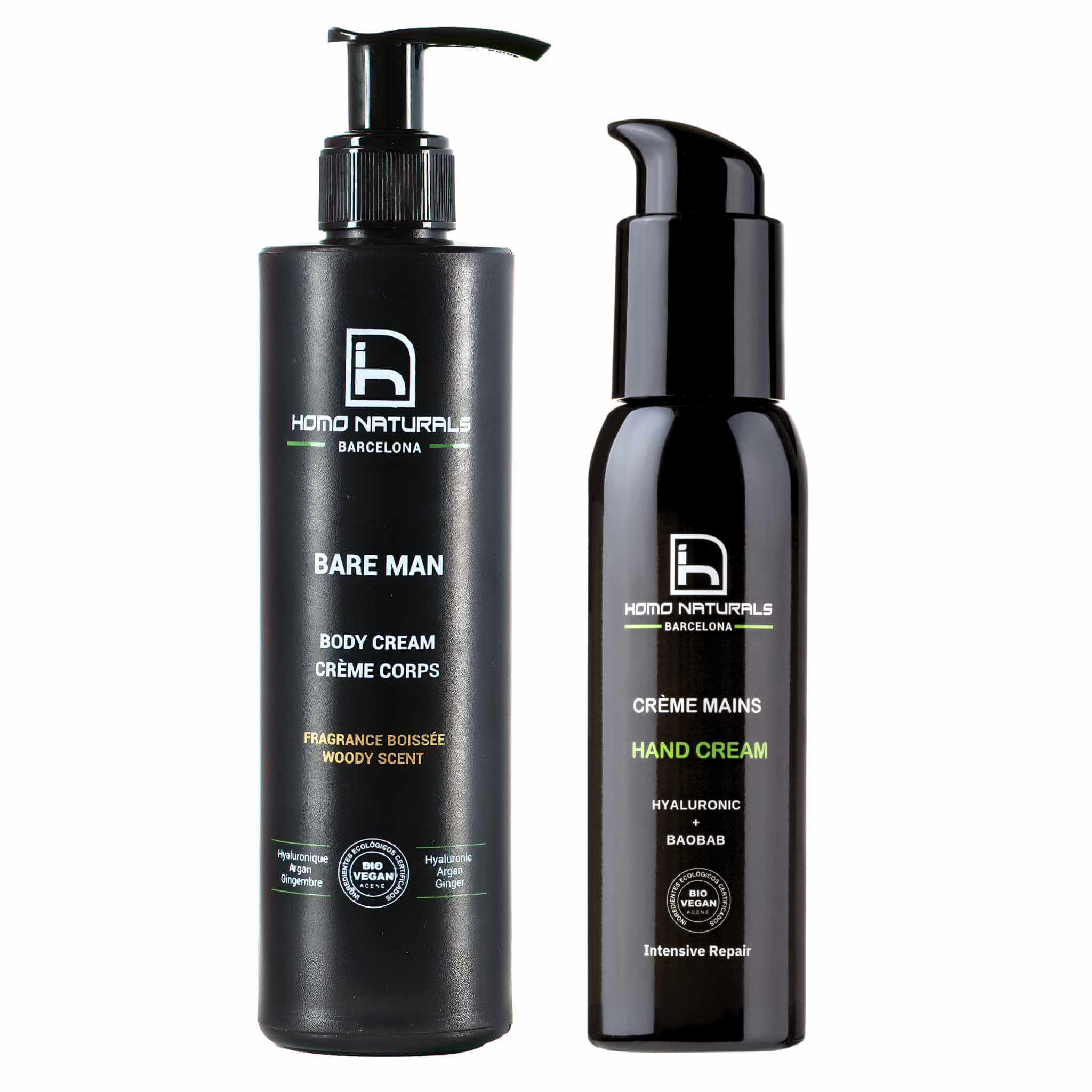 Kit de crema corporal para hombre y crema de manos para hombre